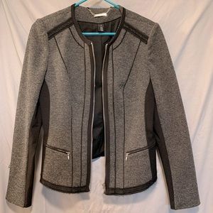 White black over jacket